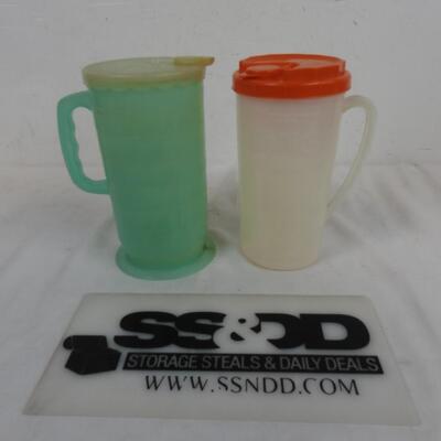 2 Plastic Pitchers: Blisscraft of Hollywood & TANG - Vintage