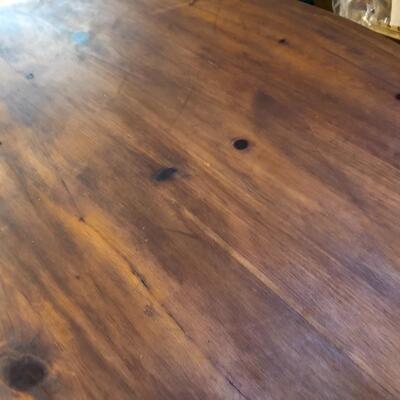 Round Wood Kitchen/Dining Table - Item Must be Scheduled for Pickup.