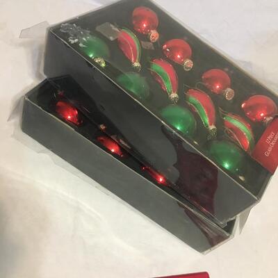 24 Glass Ornaments. In Box
