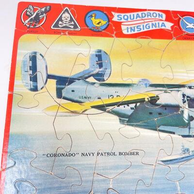 VINTAGE â€œCORONADOâ€ NAVY PATROL BOMBER 8â€ X 10â€ PUZZLE