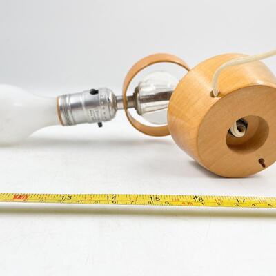 VINTAGE WOODEN PLUG-IN WALL SCONCE