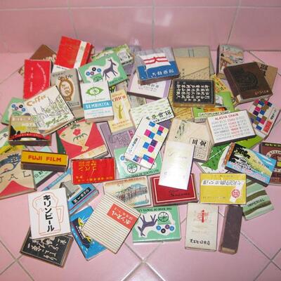 MS Collection 55+ Boxes Stick Matches Japan Restaurants JAL Hotels 1960s