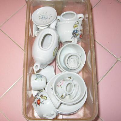 MS Assorted Childs China Dishes Doll Teapots Cups Saucers Plates Made Japan