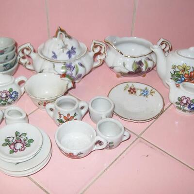MS Assorted Childs China Dishes Doll Teapots Cups Saucers Plates Made Japan