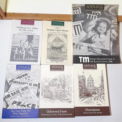 SHAWNEE COUNTY HISTORICAL SOCIETY â€œANNALSâ€ 1993-98 BULLETIN LOT