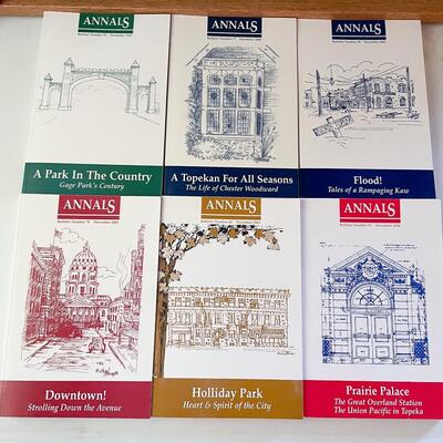 SHAWNEE COUNTY HISTORICAL SOCIETY â€œANNALSâ€ 1999-2004 BULLETIN LOT