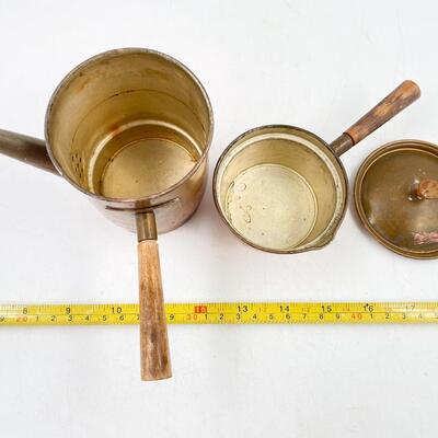 VINTAGE JAPAN 4.5â€ COPPER DOUBLE BOILER