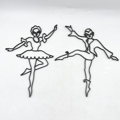 14â€ PLASTIC BALLERINA/DANCER WALL DECOR