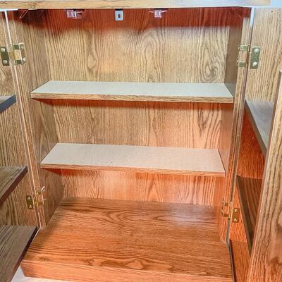 SAUDER LAMINATE LOCKING CABINET