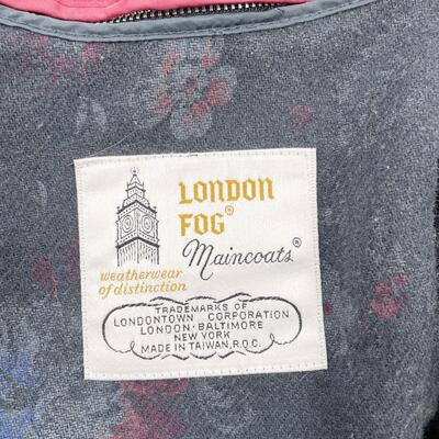 VINTAGE LONDON FOG MAINCOATS MAROON TRENCH COAT - WOMENâ€™S 8 REG