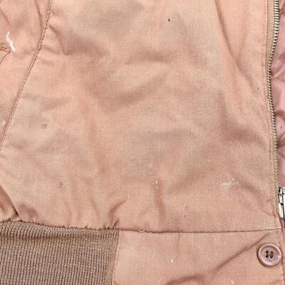 HILL & ARCHER BROWN BOMBER JACKET - MEN'S L