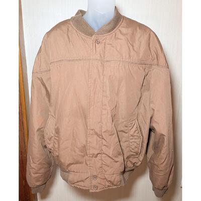HILL & ARCHER BROWN BOMBER JACKET - MEN'S L
