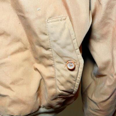 HILL & ARCHER BROWN BOMBER JACKET - MEN'S L