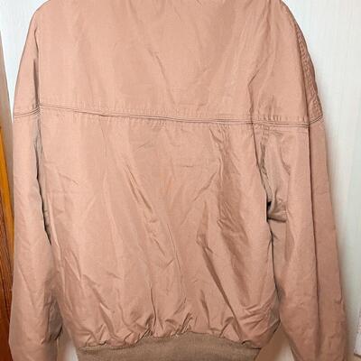 HILL & ARCHER BROWN BOMBER JACKET - MEN'S L