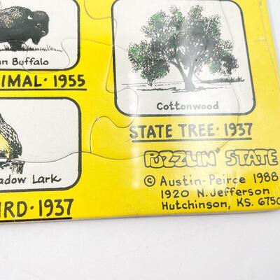 *SEALED* 1988 16â€ x 20â€ KANSAS MAP PUZZLE