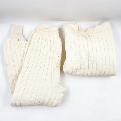 VINTAGE WHITE THERMAL UNDERWEAR SET - MEDIUM