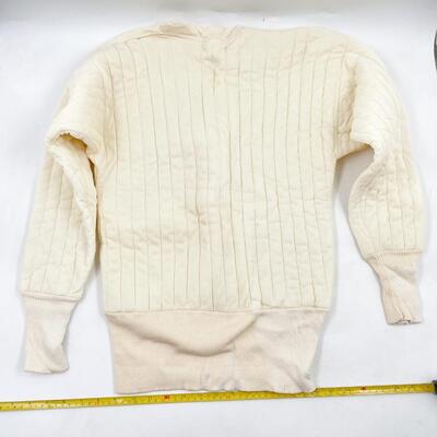 VINTAGE WHITE THERMAL UNDERWEAR SET - MEDIUM