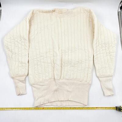 VINTAGE WHITE THERMAL UNDERWEAR SET - MEDIUM
