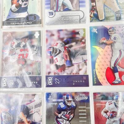 NEW YORK GIANTS FOOTBALL CARDS