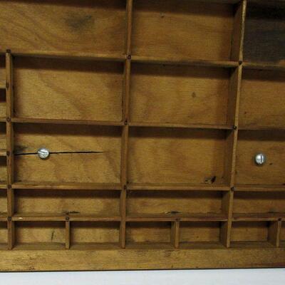 Large Vintage Printer Drawer Display