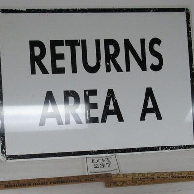 Old Returns Sign