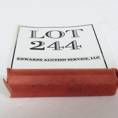 Full Roll 1968D Pennies AU-BU