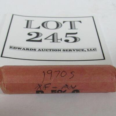 Full Roll 1970S Pennies, XF-AU