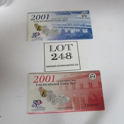 2001 Uncirculated US Mint Set, Never Opened