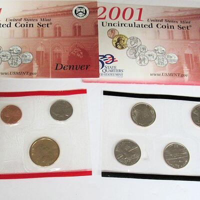 2001 Uncirculated US Mint Set, Never Opened