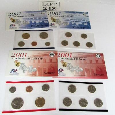 2001 Uncirculated US Mint Set, Never Opened