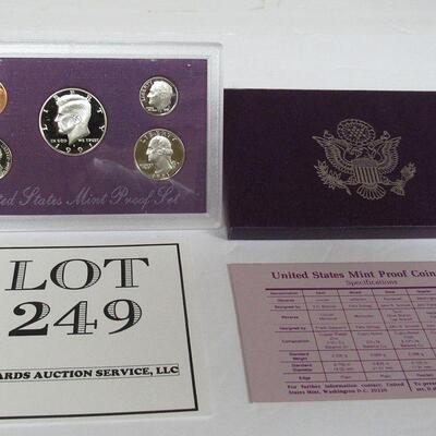 US Mint 1991 Proof Set, Never Opened