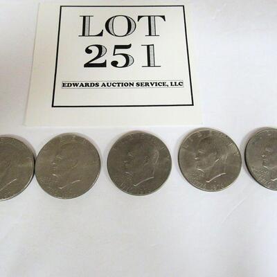 US Bicentennial 1776-1976 Eisenhower Dollar Coins, 4D, 1P
