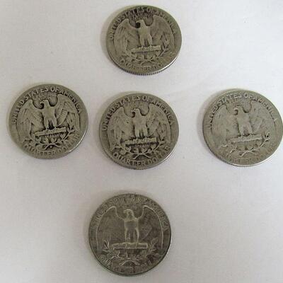 5 Random Date Silver Quarters