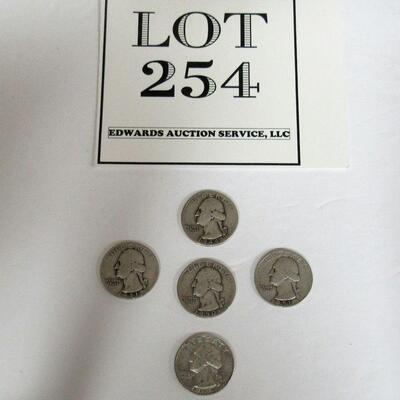 5 Random Date Silver Quarters