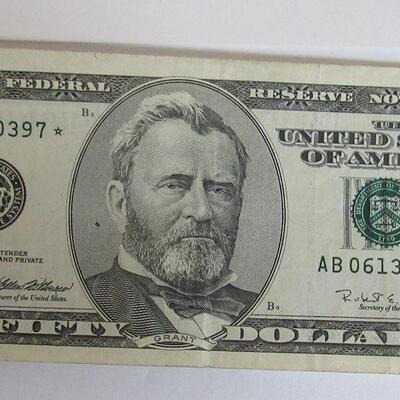 1996 US Fifty Dollar Bill Star Note