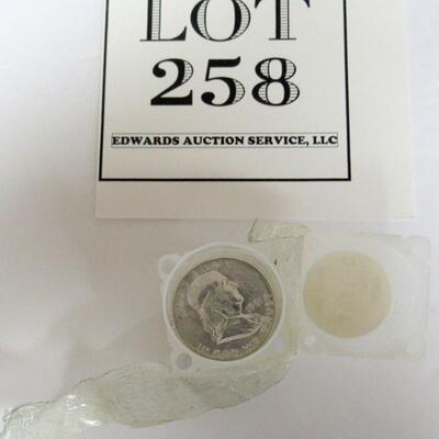 Half Roll Uncirculated 1961D Franklin Half Dollar Coins in Original Mailing Tube
