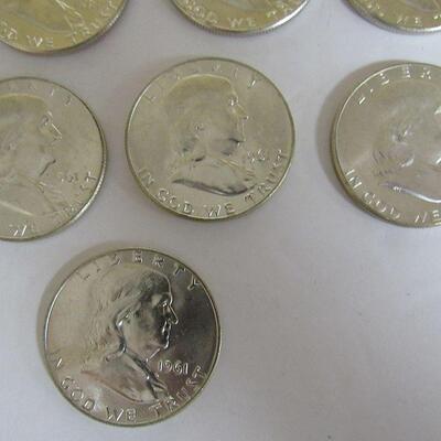 Half Roll Uncirculated 1961D Franklin Half Dollar Coins in Original Mailing Tube