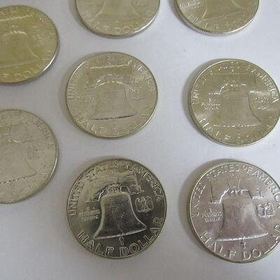Half Roll Uncirculated 1961D Franklin Half Dollar Coins in Original Mailing Tube