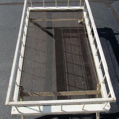 Antique Trundle Bed All Original Spring, Paint and Hardware, Turn of Century