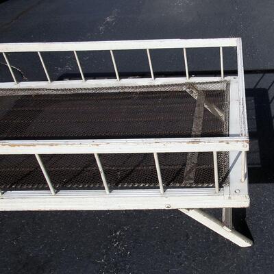 Antique Trundle Bed All Original Spring, Paint and Hardware, Turn of Century