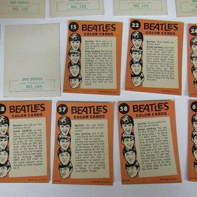 Original Vintage Beatles Trading Cards