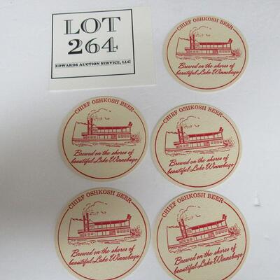 Unused Original Vintage Chief Oshkosh Coasters