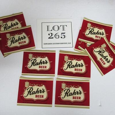 12 Original Vintage Rahrs Beer Bottle Labels