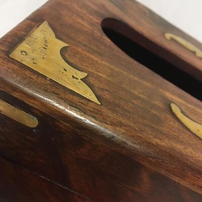 Gorgeous Wood with inlay Tissue Box
