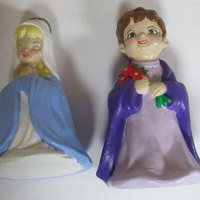 Heavy Plaster Modern Nativity Pieces