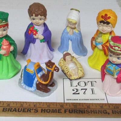 Heavy Plaster Modern Nativity Pieces