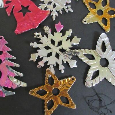 Large Lot of Vintage Foil Christmas Ornaments