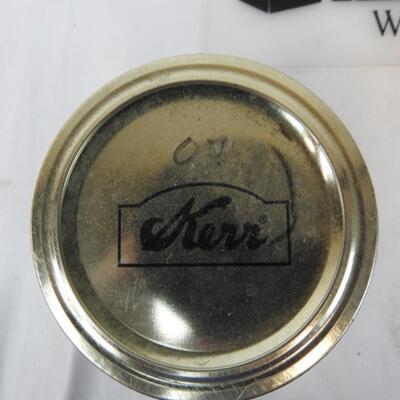 12 8 Ounce Kerr Canning Jars