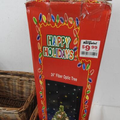 10 pc Christmas: Happy Holidays Tree, Cookie Jar, Bubble Santa, Shiny Brite