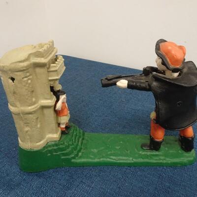 LOT 100.  VINTAGE DIE CAST METAL WILLIAM TELL BANK